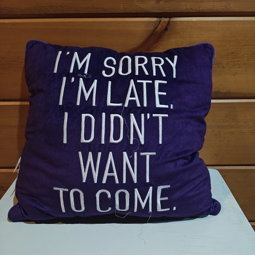 M&M's World Ms. Brown Character Pillow Plush Purple 2020 Funny Whimsy 15